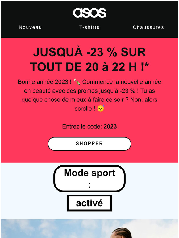 Jusqu'à -23 % sur TOUT de 20 à 22 h ! 🥳⚡️