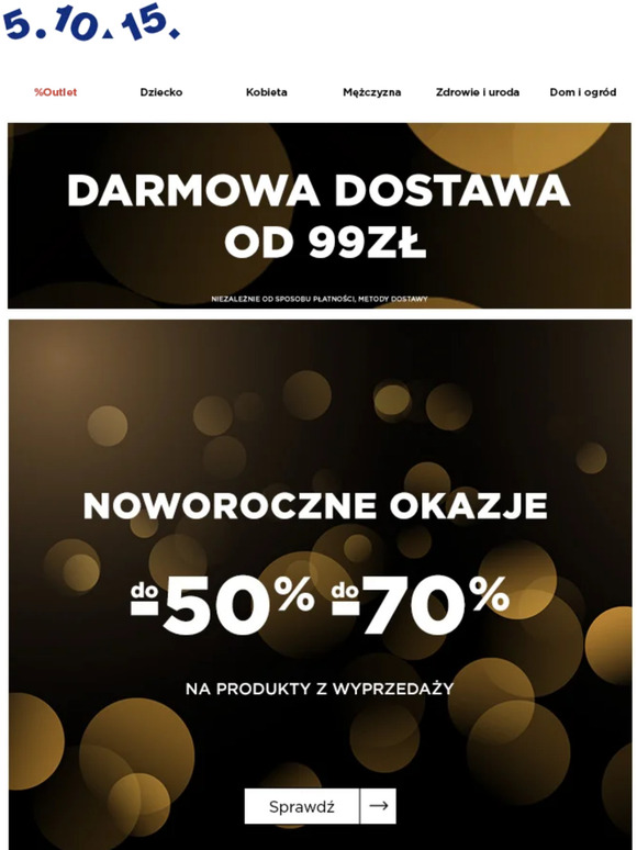 Nie przegap noworocznych okazji! Rabaty od -50% do -70%! 🔥