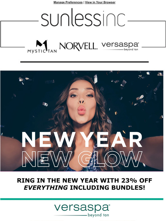 New Year, New Glow with 23% Off EVERYTHING until 1.9!