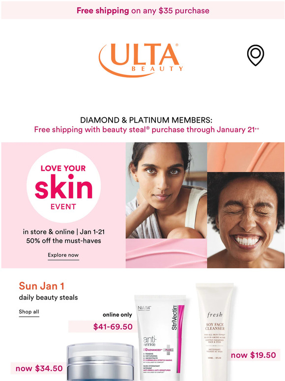 Ulta Beauty Love Your Skin Event is back! 🥳 Milled