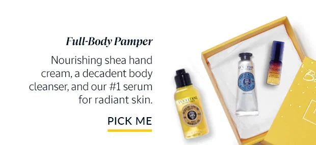 FULL-BODY PAMPER. PICK ME