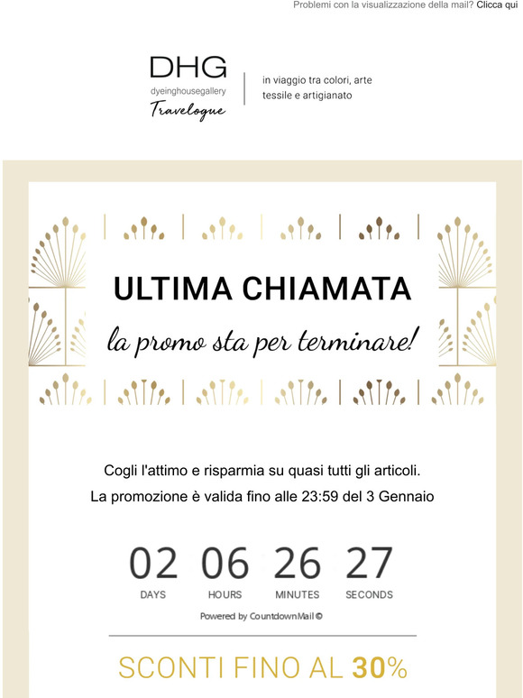 📢 Ultima chiamata – La promozione sta per terminare