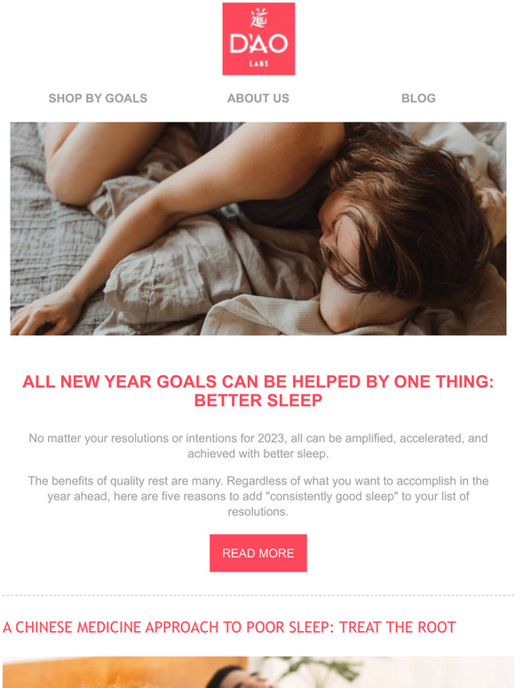 Dao Lab Start 2023 With An Upgrade To Your Sleep Milled