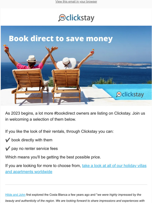 This January, book with owners direct