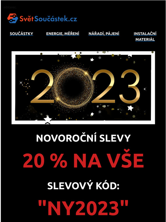 Novoroční SLEVA 20% na vše