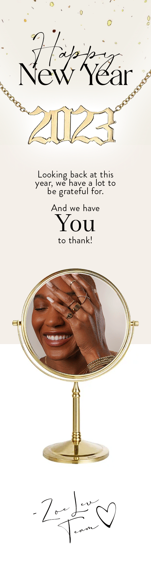 Zoe Lev Jewelry Hello 2023! 🍾🥂 Milled