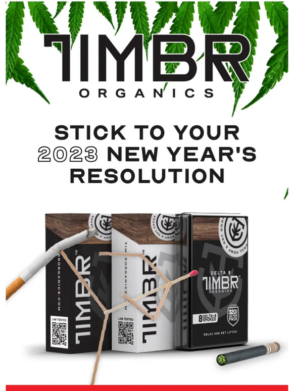 Stick To Your New Year's Resolution. Kick Cigarettes - Smoke Hemp! 🍃