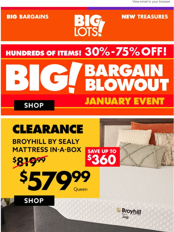 Big Lots 💭 Dreams come true Mattresses starting at 299, 14.99