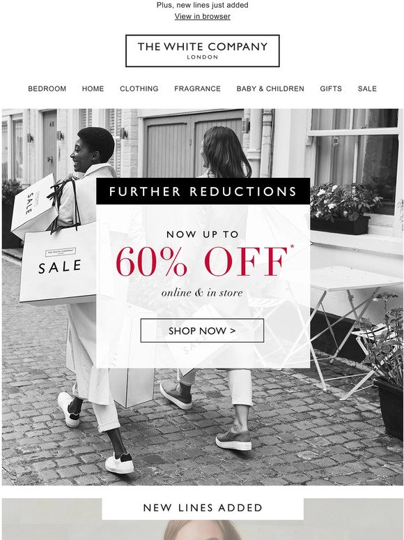 Now up to 60% off | Further reductions are here