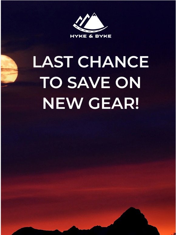 Save up to 30% on new gear for the new year!