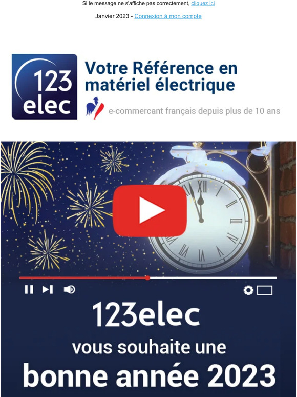 123elec vous souhaite une bonne année 2023 !