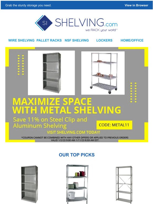 Sturdy Metal Shelving That Gets The Job Done