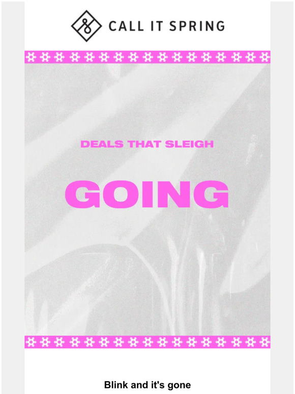 Buy now, or bye forever
