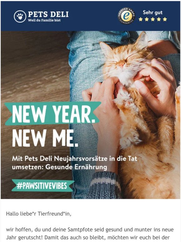 Starte mit uns gesund ins neue Jahr, liebe*r Tierfreund*in!