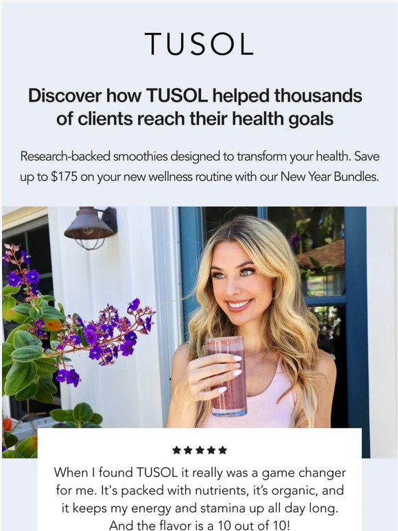 ☀️ Join Thousands Of TUSOL Lovers Who Are Reaching Their Health Goals!