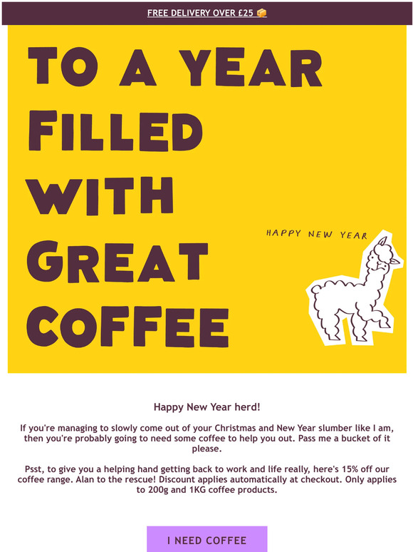 To a great year with great coffee 🎉