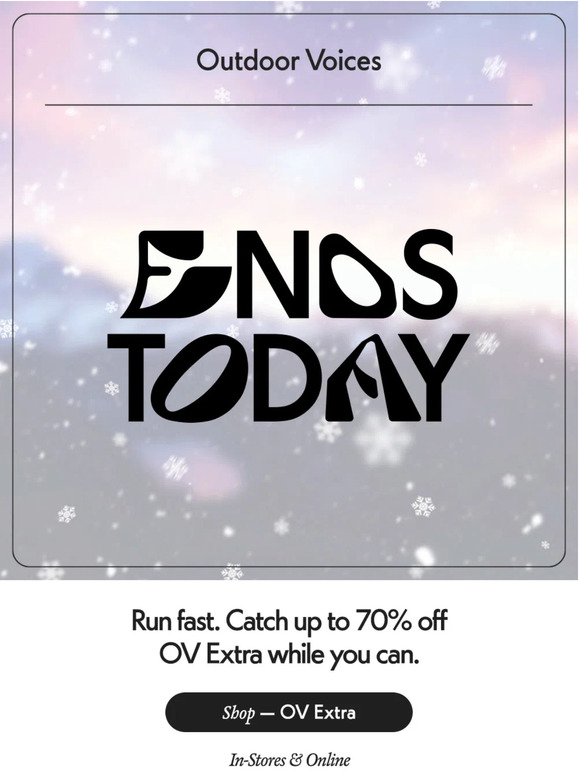 Outdoor Voices Email Newsletters Shop Sales, Discounts, and Coupon Codes