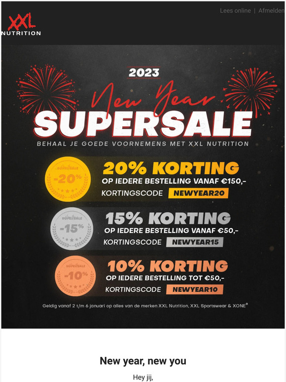 De New Year Supersale is begonnen!