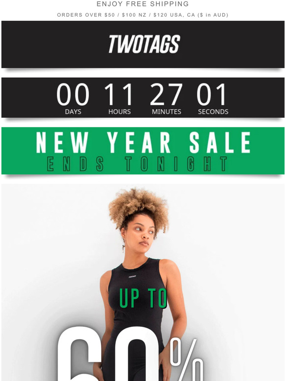 FINAL HOURS: Up to 60% off ends tonight 🚨