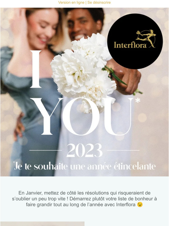 Interflora vous souhaite une merveilleuse année 2023 🎉