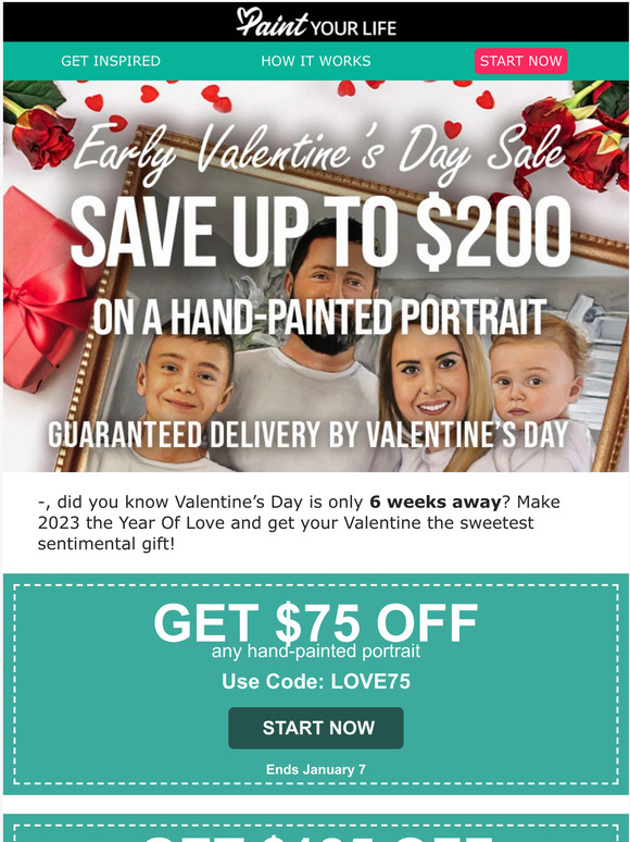 Love is already in the air with up to $200 off!