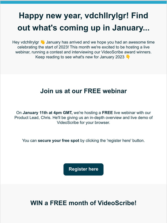 See what's coming up in January, —!