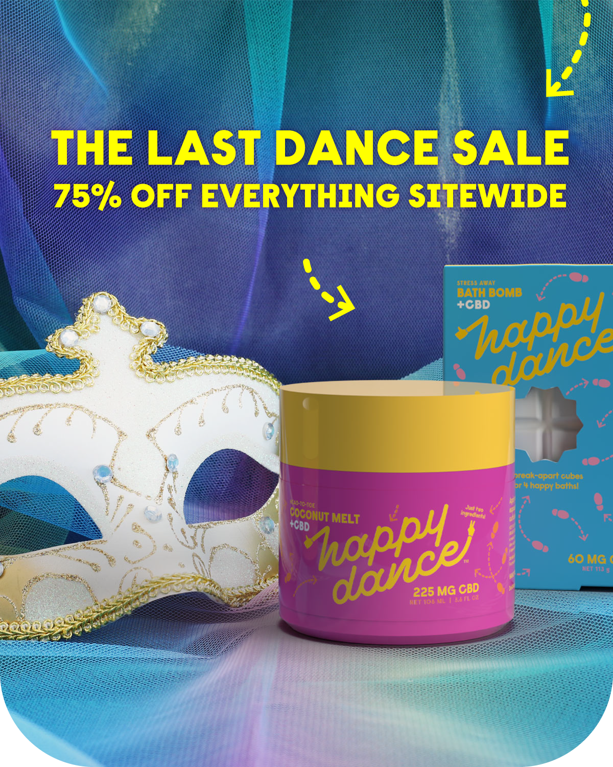 Win a year supply of Happy Dance products
