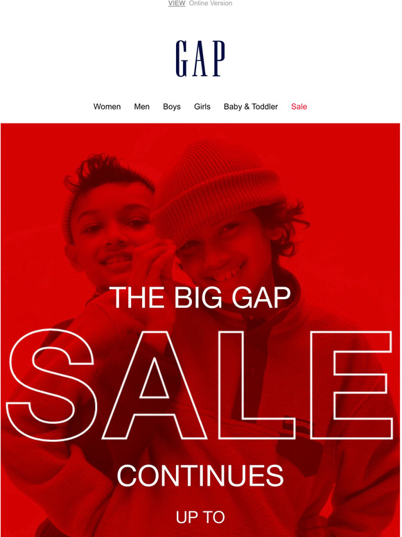 Up to 60% off sale continues