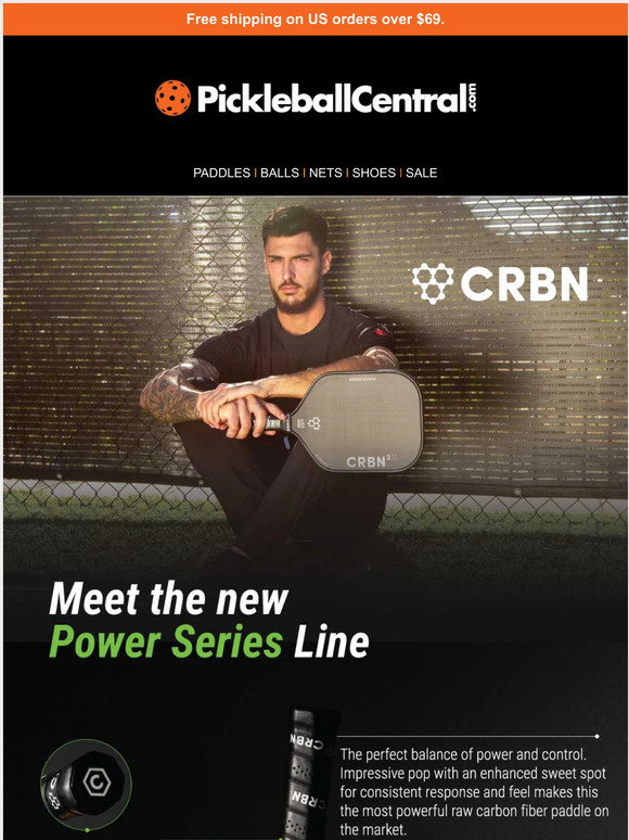 Pickleball Central CRBN's New Power Series paddles just launched! Milled