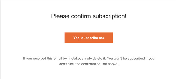 Please confirm your subscription