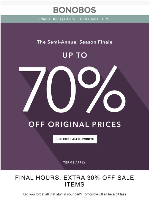 Bonobos Email Newsletters Shop Sales, Discounts, and Coupon Codes