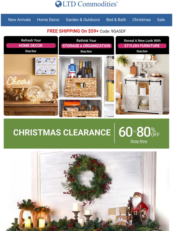 LTD Commodities Christmas Clearance Shop Our NEW Exclusive Online