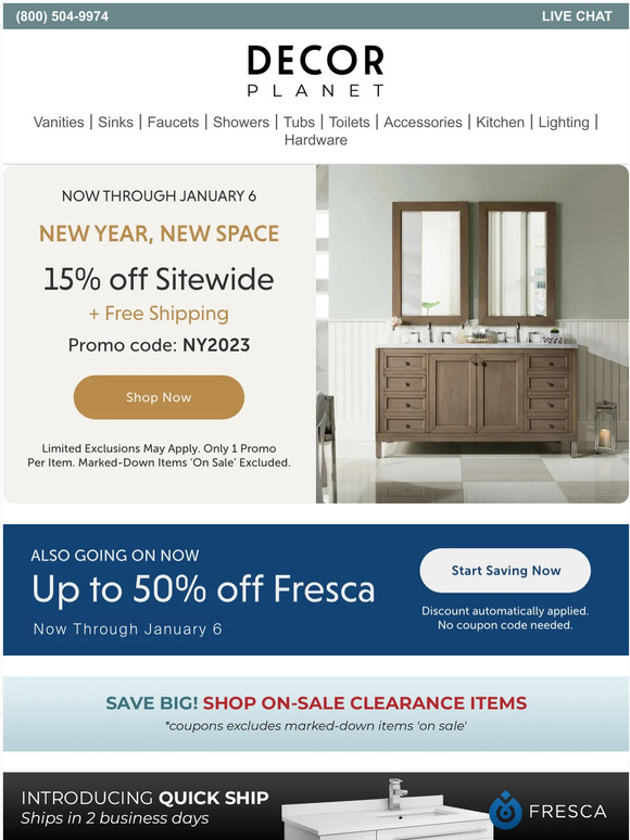 Decor Planet: New Year's 2023 Sale Continues All Week 🎁 Save Extra 15% ...