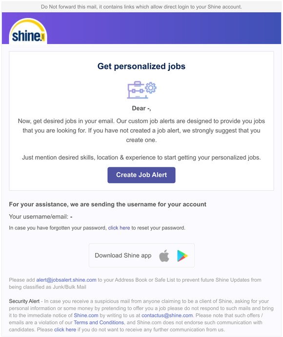 Get personalized jobs in your email