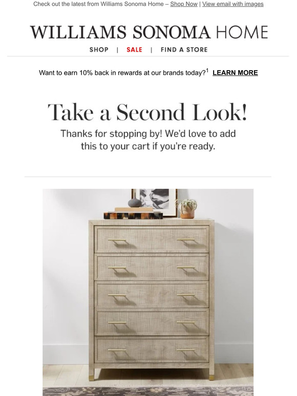 Pottery Barn Take a second look! Milled