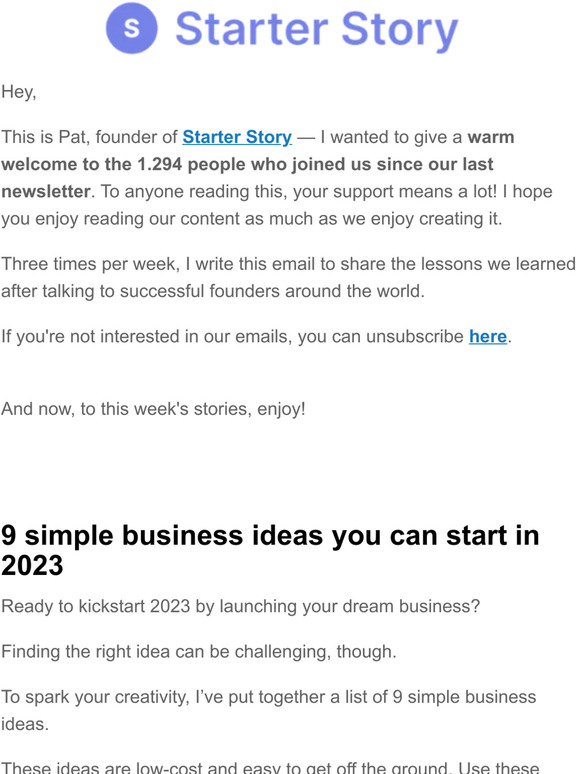 Starter Story: Learn How People Are Starting Successful Businesses