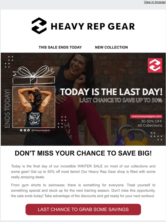 ⏳MASSIVE HRG WINTER SALE ENDS TONIGHT!