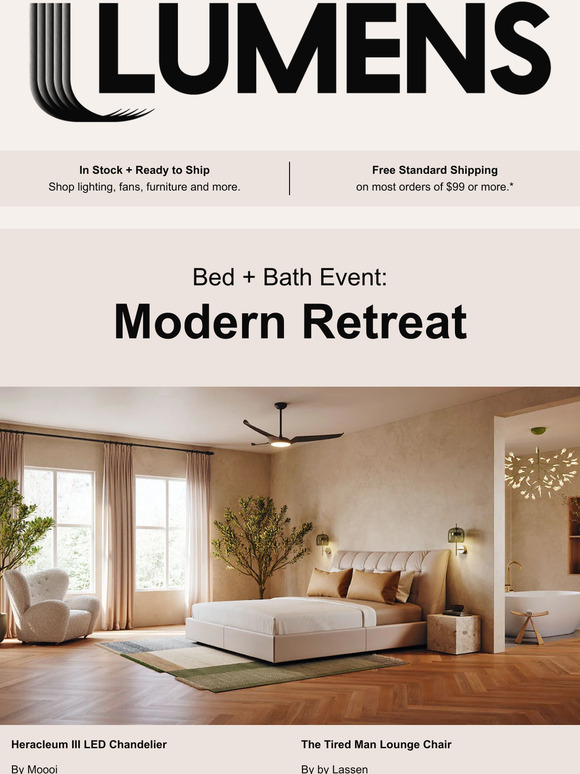 Refreshing designs for the bed and bath.