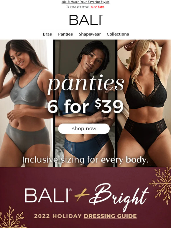 Bali Bras 6 Panties, 1 Great Deal Milled
