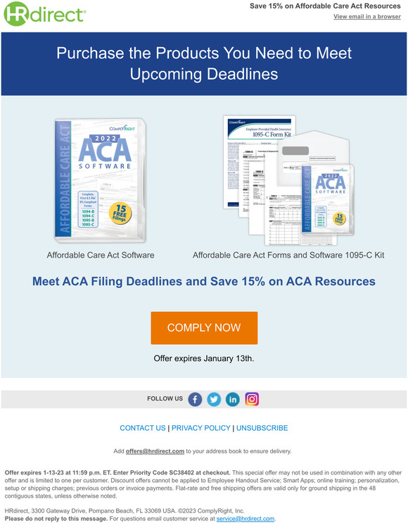 Don’t Risk ACA Noncompliance