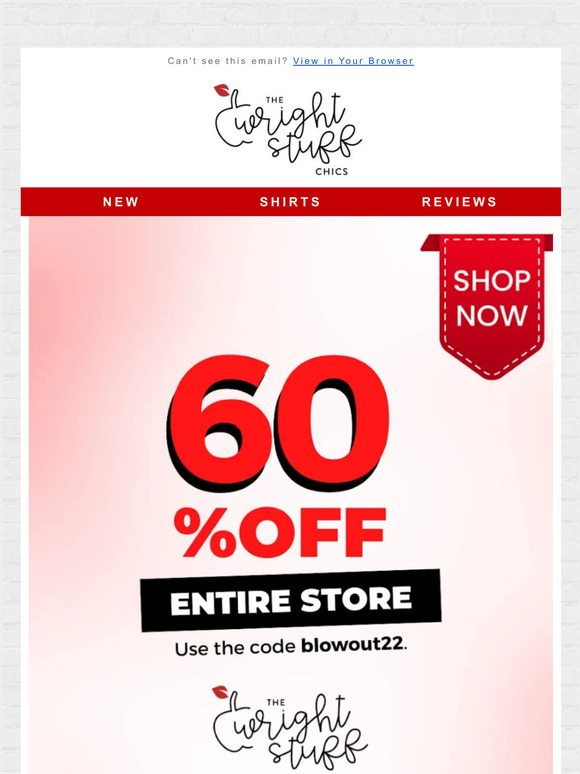 60% off on ALL TEES is going! 👋