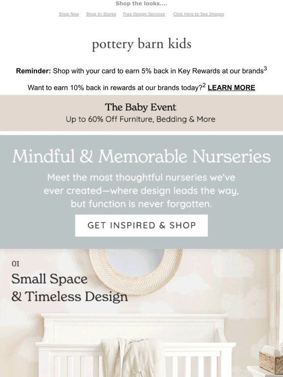 Pottery Barn Kids Trending mindful & memorable nurseries Milled