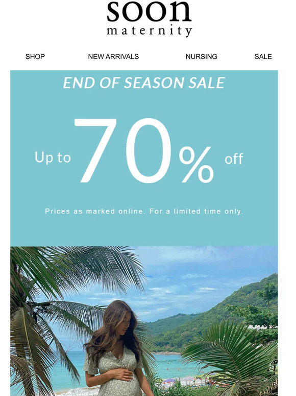 End of Season SALE starts NOW