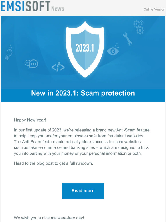 New in 2023.01: Scam protection