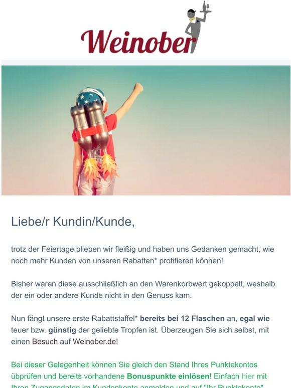 Ihr Lieblingswein jetzt günstiger! 😃