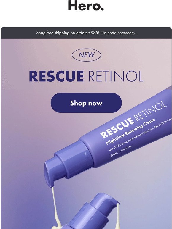 ✨New year, new launch: Meet Rescue Retinol ✨