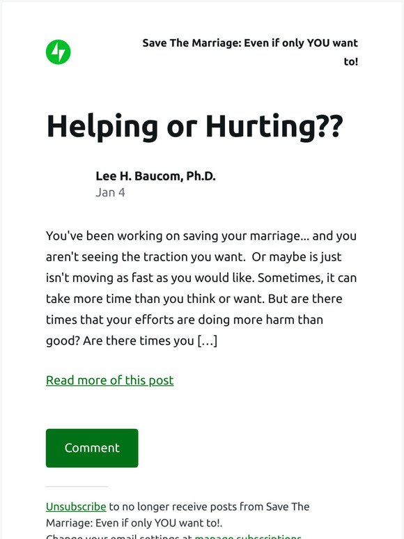 [New post] Helping or Hurting??