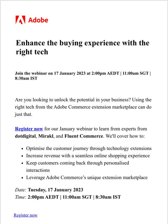 [Webinar] Unlock your business' potential with Adobe Commerce