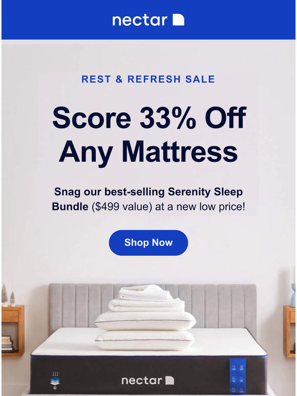 Nectar Sleep The Rest & Refresh Sale Starts NOW 🛏️ Milled