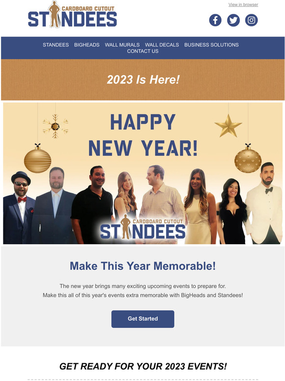 Cardboard Cutout Standees Make 2023 Memorable! 🥳 Milled